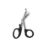 Bandage Scissors Black Plastic Rings
