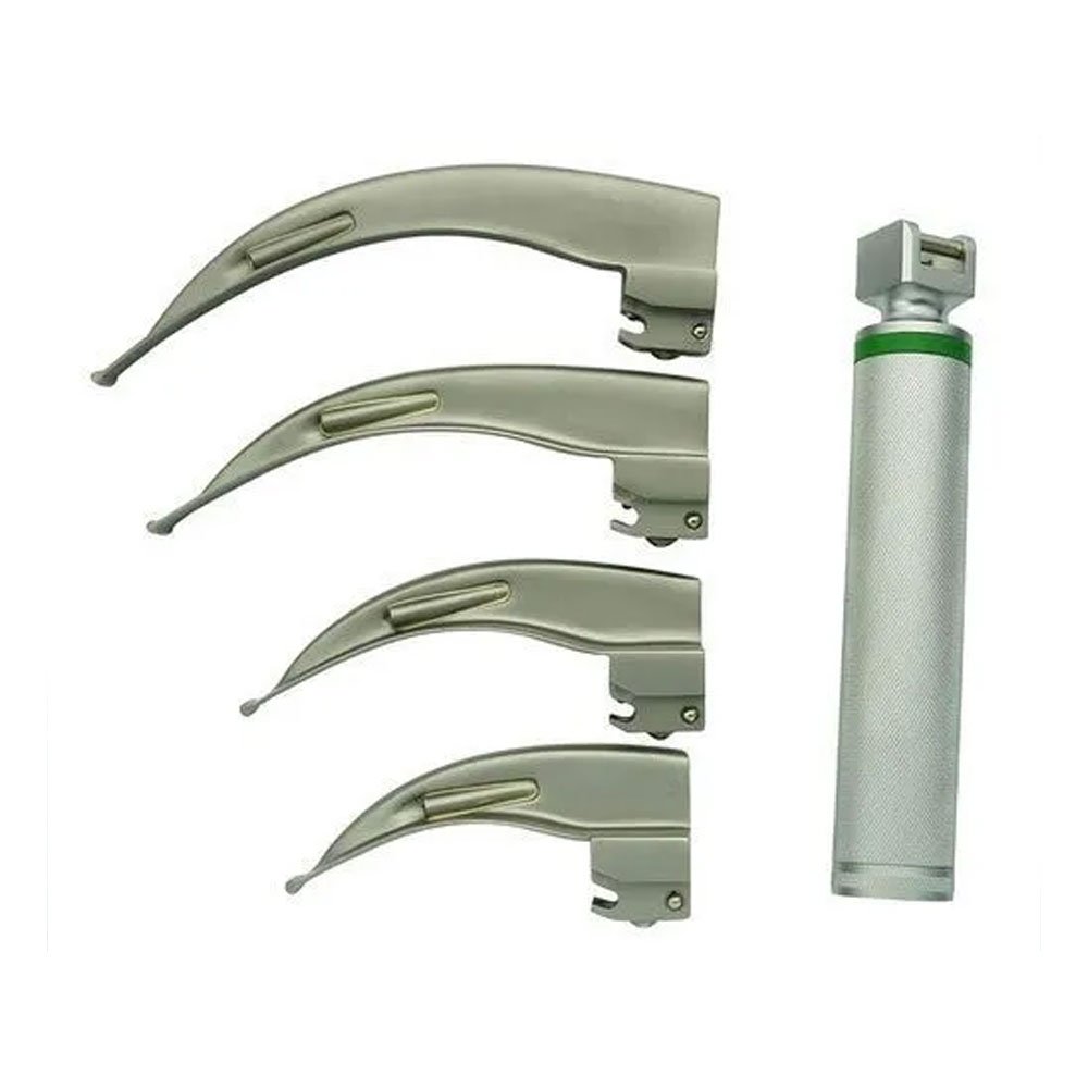 13-7.jpg Rigid Curved Fiber Optic Laryngoscope - Image 1
